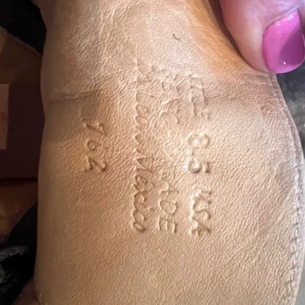 Bed Stu Distressed Black Leather Combat Boots - Picture 4 of 8